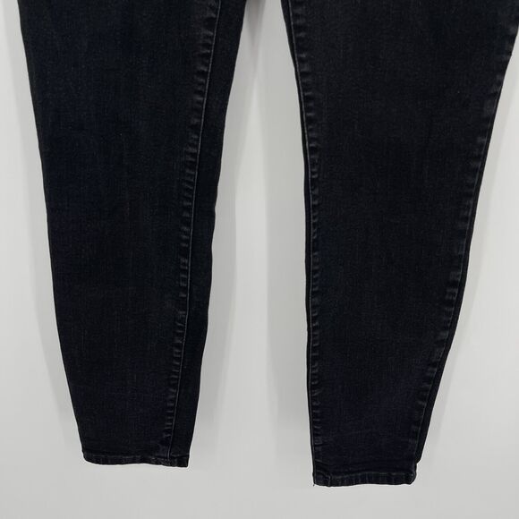 Everlane Womens Jeans Size 32 Tall Black High Rise Skinny Stretch Denim - Picture 3 of 9